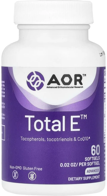Advanced Orthomolecular Research AOR Total E 소프트젤 60정, AdvancedOrthomolecularResearch, 1개 - 쿠팡