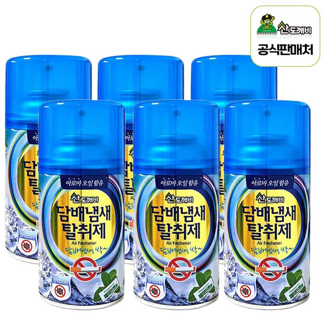 산도깨비 향기속으로 방향제/자동분사기 리필 향캔, 6개