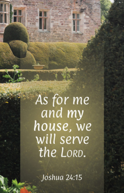 (영문도서) General Worship Bulletin: As for Me (Package of 100): Joshua 24:15 (Kjv) Paperback, Broadman Church Supplies, English, 9781430084624