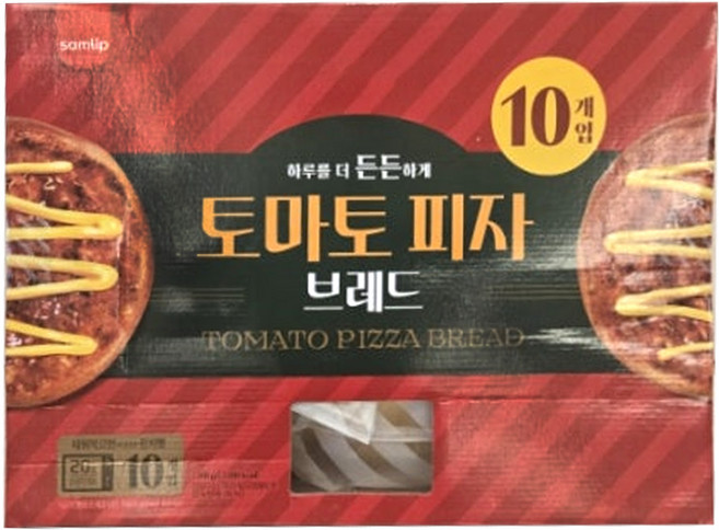 삼립 1900 런치빵 토마토피자 브레드 110g, 10개