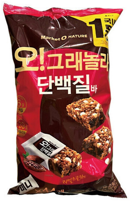 마켓오네이처 오그래놀라 단백질바 540g(44개), 12.27g, 44개