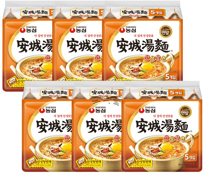 농심 안성탕면 125g, 30개