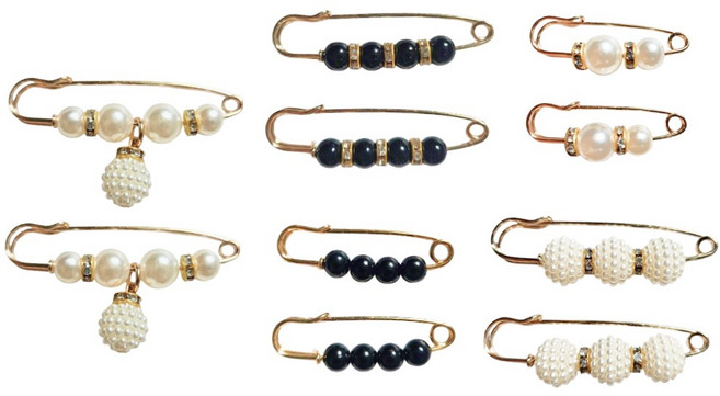 마이채채 셀프 바지 허리줄이기 수선용 옷핀, 8개, 단품