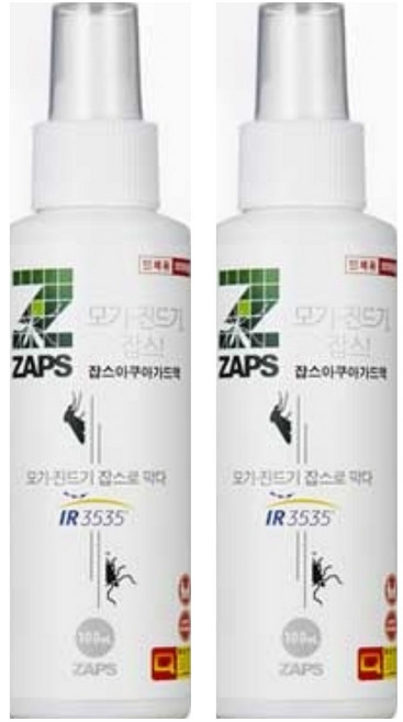 잡스 아쿠아 가드 살충액, 100ml, 2개