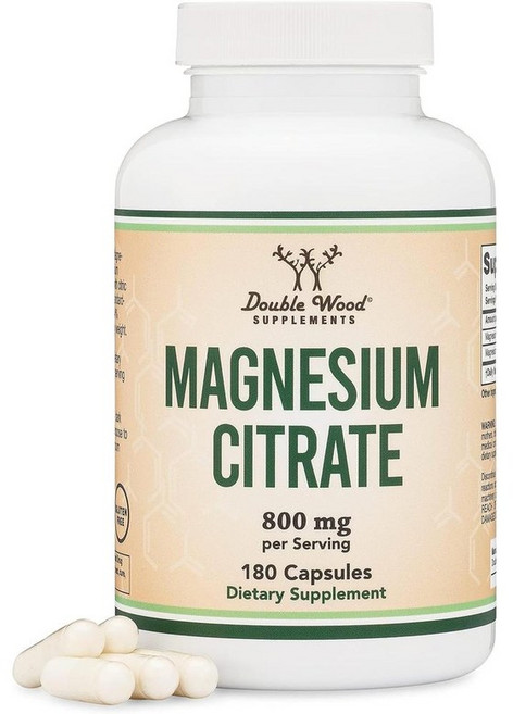 Double Wood 더블우드 마그네슘 시트레이트 800mg 180캡슐, 1팩, 1개, 180정