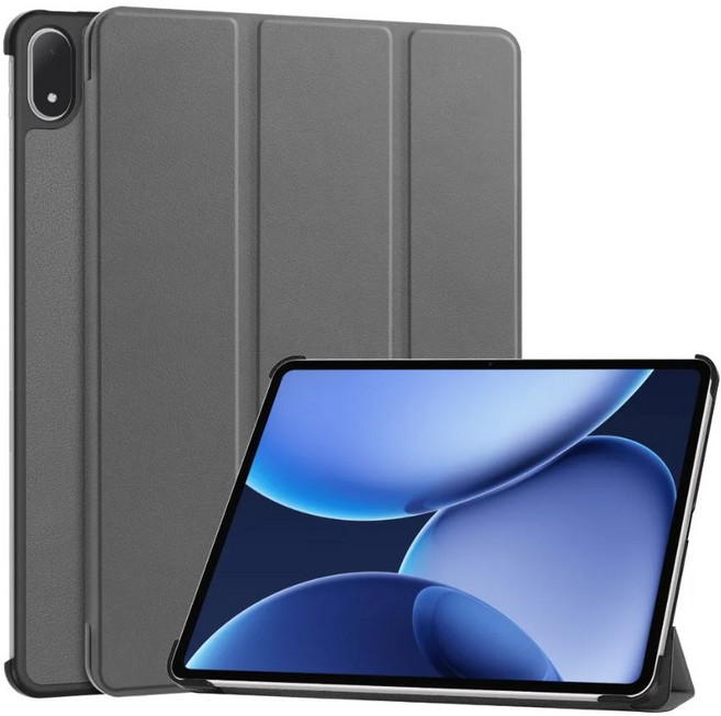 원플러스패드3 / OnePlus Pad2 Pro / 오포패드4 / Oppo Pad4 Pro 13.2인치 호환 케이스 북커버 케이스나라, 회색, 1개