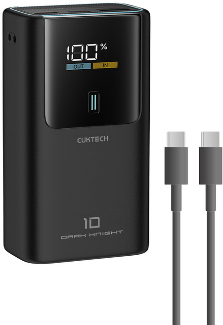 酷態科 PB1055 10號MINI 行動電源 10000mAh 55W PD快充 CCC認證, 黑色