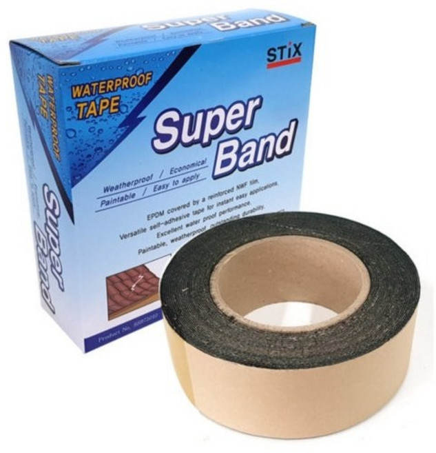 INVEN* 인벤 고급 초강력 슈퍼밴드 SUPER BEND 방수 테이프 10M ( 5cm / 10cm ) 방수 누수 지붕 천막 파이프 배관 창틀 @안전2중포장@, 5cm X 10M, 1개