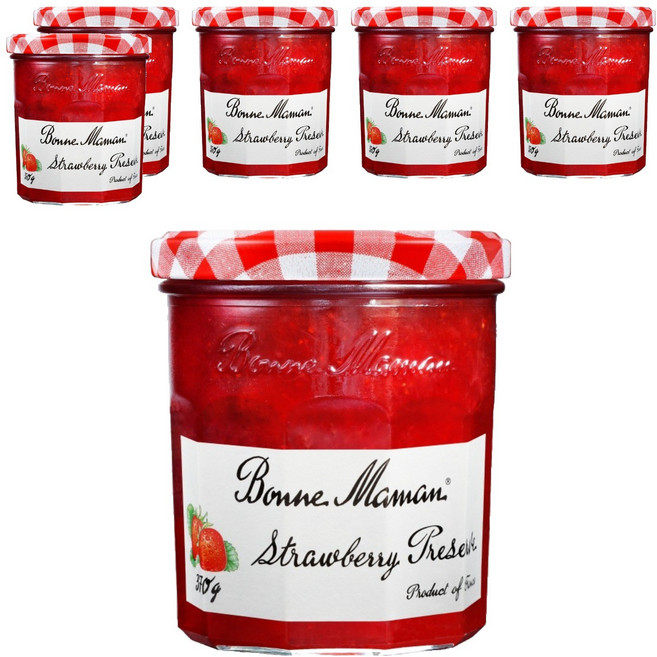 본마망 딸기잼, 370g, 6개