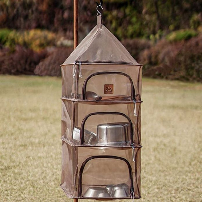 카즈미 캠핑 식기건조대 그릇 식기 설거지망 100cm, 상세페이지 참조