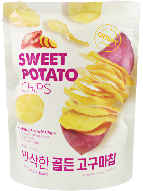 바삭한 골든 고구마칩, 200g, 5개