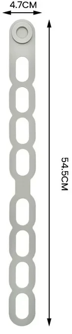 쿠쿠스토어 1개 편리한 신축성 있는 실리콘 뚜껑 스트랩 방수 재사 가능한 고정 밴드 식기 안전한 소재, 03 Gray