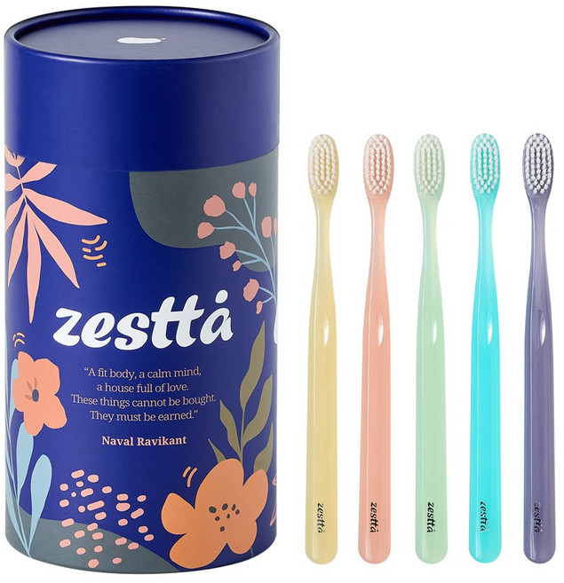 제스타 딥클린 칫솔 부드러운 미세모, 1개, 20개입