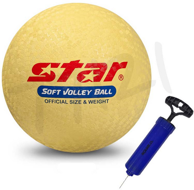 스타스포츠 소프트발리볼 4호, 1개, 옐로우