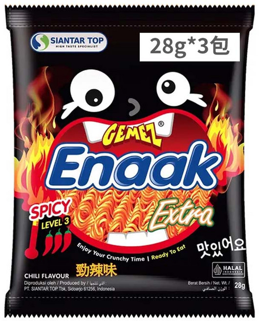 韓國Enaak 小雞點心麵 脆麵 餅乾 零食, 84g, 1個