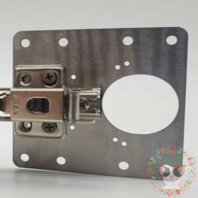 옥이드림 가구 경첩 보강 판 90 경첩판 일자평철 경첩보강, 1