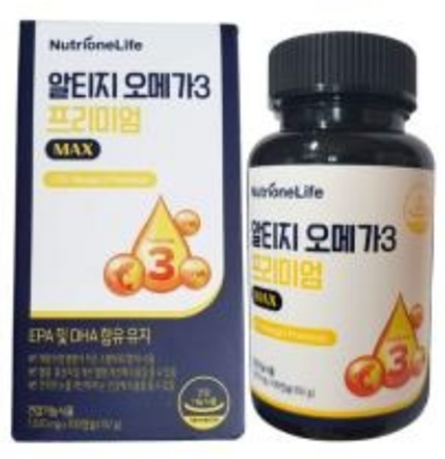 뉴트리원 알티지 오메가3 프리미엄 맥스, 30정, 3개