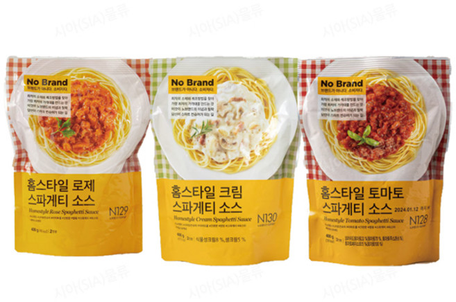 노브랜드 총6인분 토마토소스+크림소스+로제소스, 3개, 400g