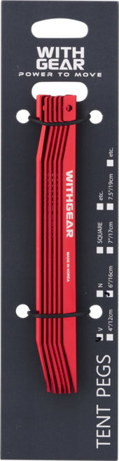 위드기어 알루미늄 V팩 PGVP1 고강도 캠핑 텐트 타프 국내 제작 (국산) 텐트팩 파우치 케이스 캠핑 팩, 16, 6개