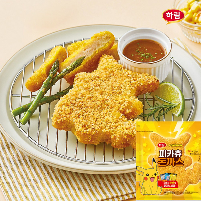 하림 포켓몬 피카츄 돈까스, 500g, 3개