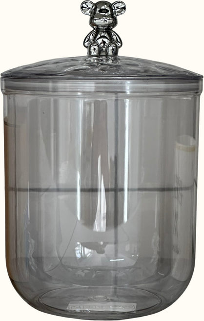 에이프런 다용도 곰돌이 식품 캡슐 밀폐 보관용기 보관함, 1개