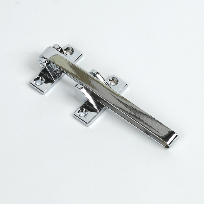 * 현관문 안전고리 이중잠금고리, 크롬, 1개