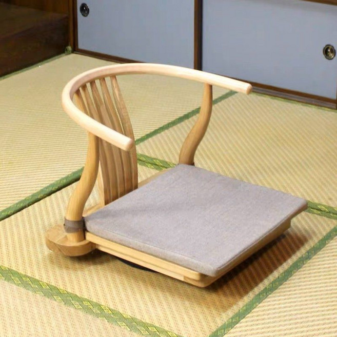 좌식의자 앉은뱅이 회전 360도 바닥 등받이 1인용 편한 허리, 360도 회전 이동식쿠션