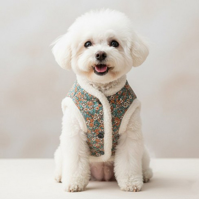 VITALO 온가족 댕댕이 김장 촌캉스 누빔조끼