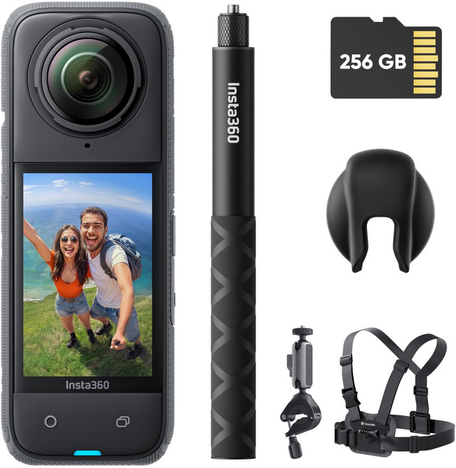 Insta360 X4-8K 4K AI - 방수 360도 액션 카메라 광각 동영상 보이지 않는 셀카 봉