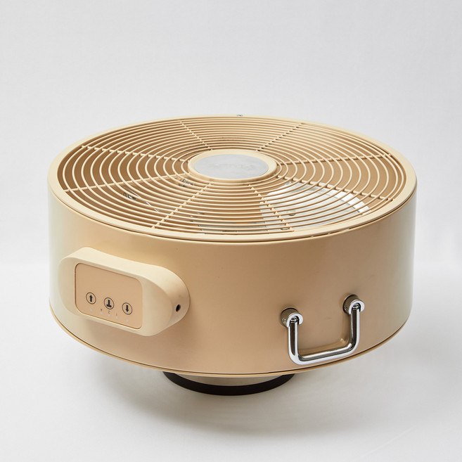 Geek 히텁펜 난로팬 캠핑 텐트 난방 따뜻한 공기순환기 카키색상+전용가방포함, 03. 베이지 색상