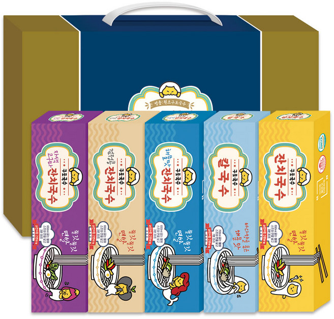 구포국수 5종 선물세트 27호 (11인분) 라면처럼 간편 밀키트, 1개