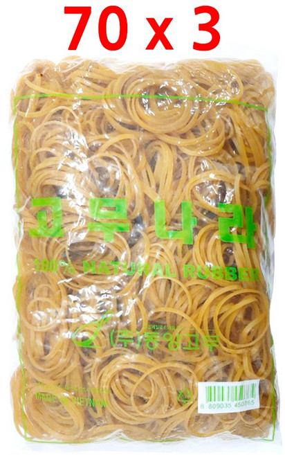 고무나라 고무밴드 1kg 70 x 3 mm, 1개