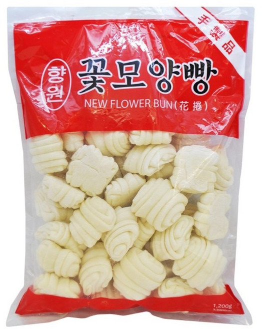 아시아식품 향원 꽃모양빵 꽃빵, 600g, 4개