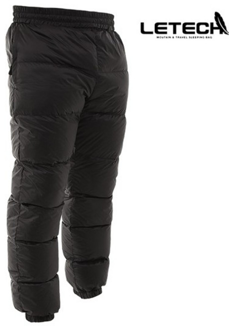 방한용 다운 팬츠 오리털 바지, L, 1개