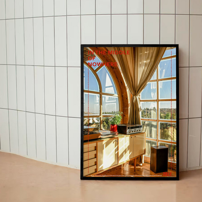 더아트컴퍼니 모던 그래픽 미드센츄리 바우하우스 디터람스 브라운 디자이너 빈티지 카페 감성 인테리어 아트 포스터 액자 46종, 21. Nowhere