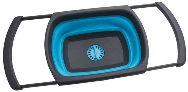 LOZY 캠핑 휴대용 개수대 차박 카라반 야외 접이식 세면대, 블루, 1개, 1단