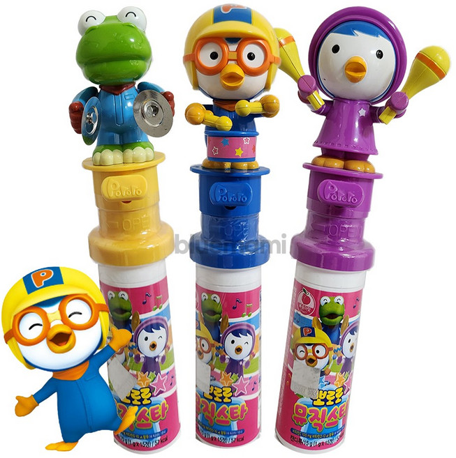 [당일출고/무료배송] 뽀로로 뮤직스타 3종 장난감 비타민 어린이 영양간식 크롱 뽀로로 패티 태양생활건강 [엘리빅마켓], 3개, 15g