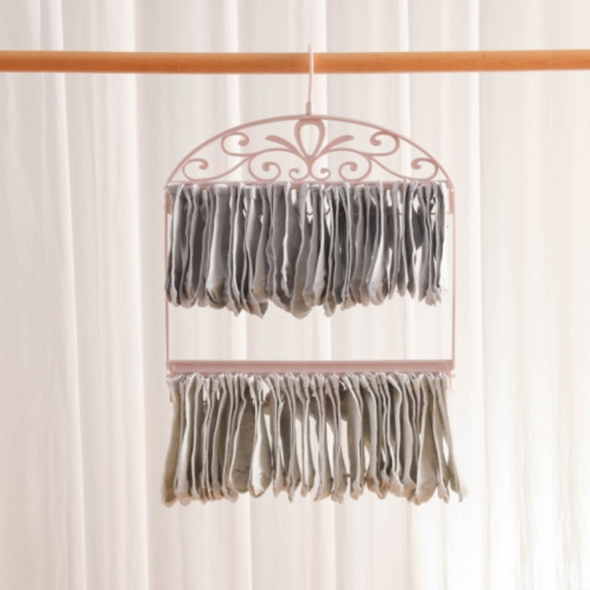 리브애즈미 양말 건조대 공간활용 수납 걸이, B타입 핑크