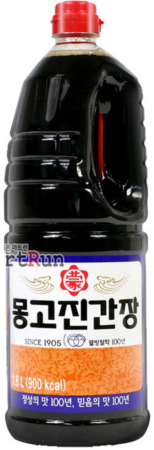 진간장(부천몽고 1.8L) | 맛간장 샘표진간장f, 1.8L, 1개