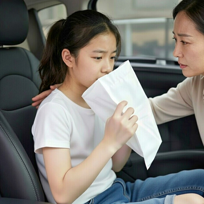 일회용 구토봉투 멀미 차량 비상 위생봉지 여행용, 20개, 흰색