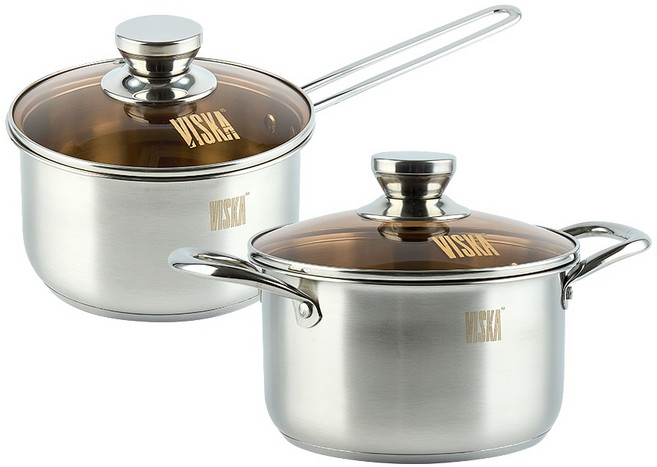 [재리마켓] 3중바닥 IH 스테인리스 냄비세트 하이라이트 인덕션 가스렌지 겸용 양수 편수 전골 곰솥, 1개, 2종(18,20cm), 회색