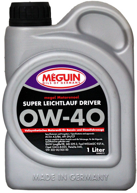 易油網 MEGUIN SUPER LEICHTLAUF 0W40 長效合成機油 德國原裝 提供卓越引擎保護 延長機件使用壽命, 1個