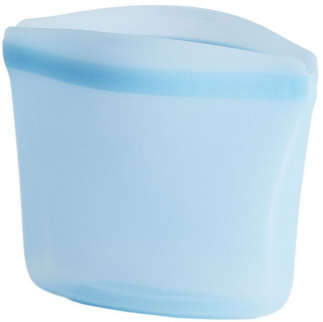 Stasher 碗形矽膠密封袋 【野外營】多尺寸 保鮮袋 保鮮盒 收納袋 露營 野餐, 藍色,XS, 1個