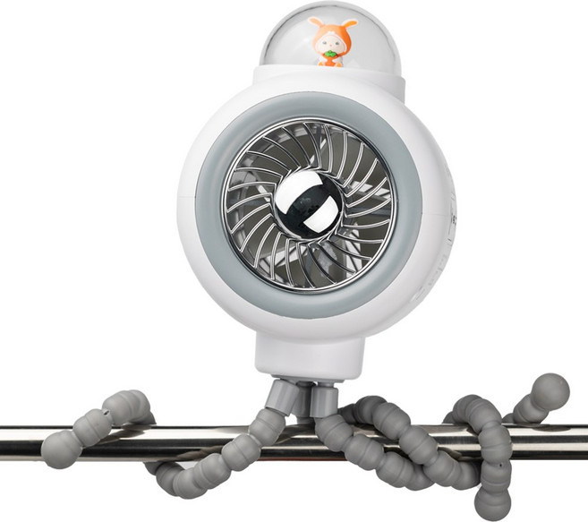 이지디어 저소음 유모차 선풍기, 1개, 화이트