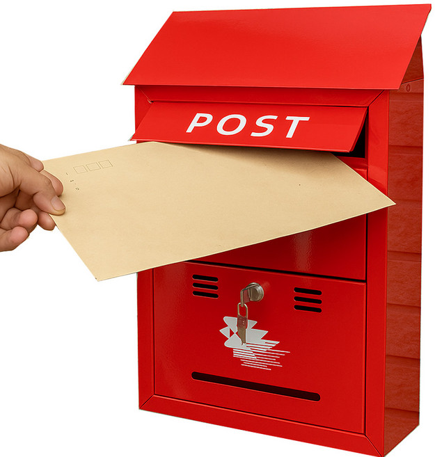 데코스토리 더큰 우편함 큰 우편물도 편하게 넣을 수 있는 여유로운 우체통