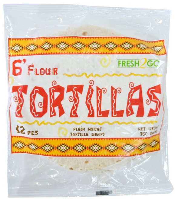 (아이스박스무료) 인도 통밀 밀또띠아 6인치 또르띠아 브리또 퀘사디아, 1개, 360g