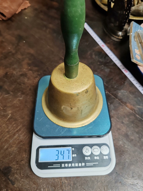 手搖銅鈴鐺 老物件, 如圖所示, 1個