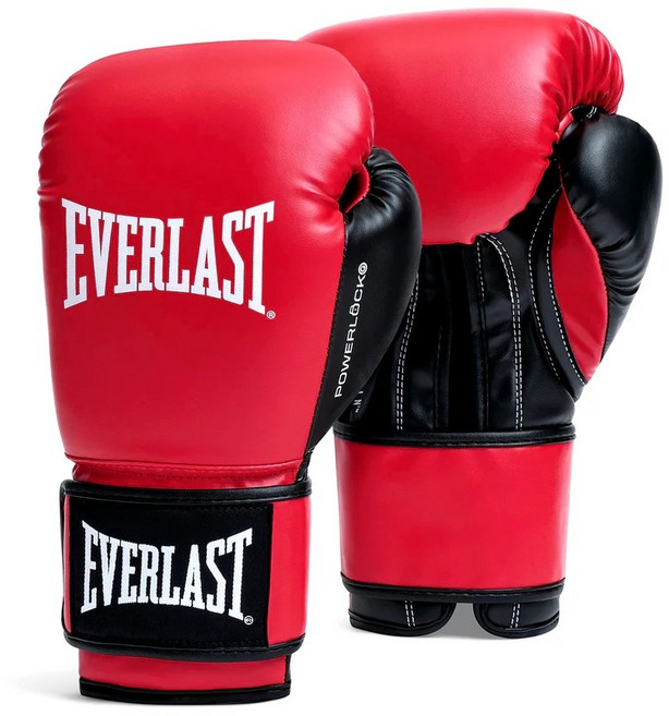 에버라스트 파워락 OG 복싱 글러브 훅앤룹 트레이닝 장갑 RB, 10온스/레드블랙
