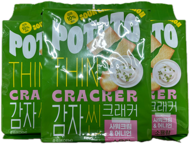 노브랜드 감자씬크래커 사워크림&어니언 340g, 3개