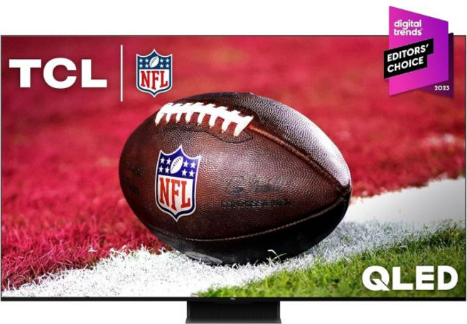 TCL 85인치 QM8 QLED 4K 스마트 미니 LED TV 구글 탑재 85QM850G 2023년형 돌비 비전 애트모스 HDR 울트라 게임 가속기 최대 240Hz 음성 리모컨, 65 inches